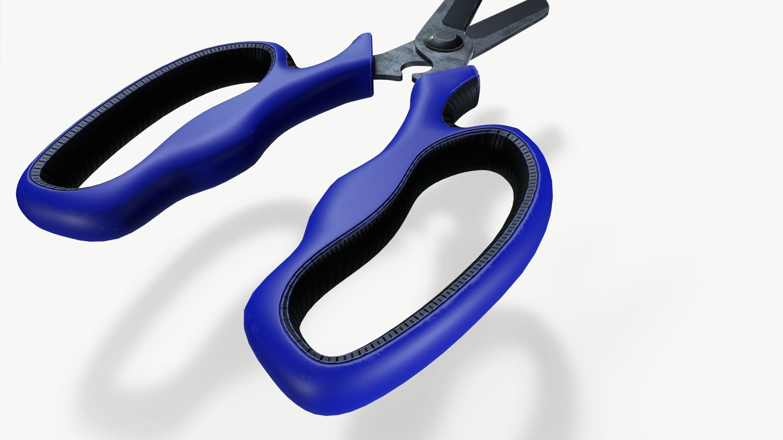 garden shears Low-poly 3D model_5