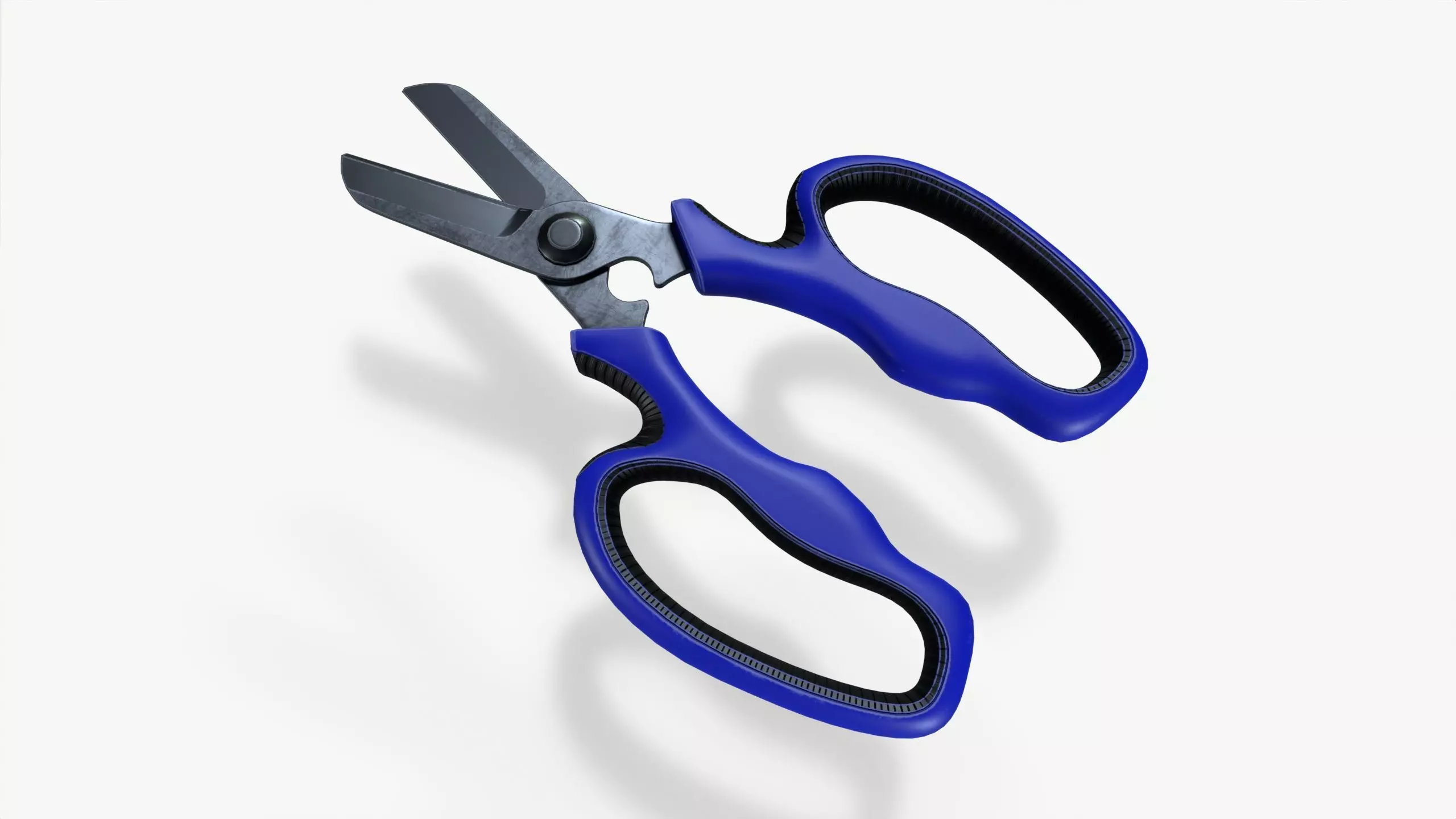 garden shears Low-poly 3D model_0