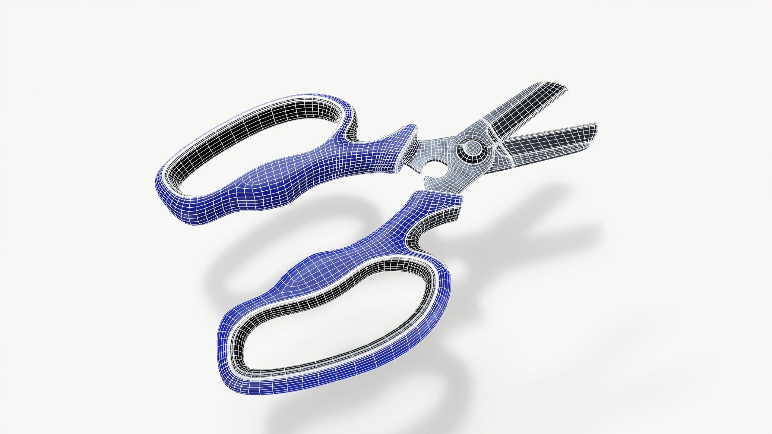 garden shears Low-poly 3D model_6