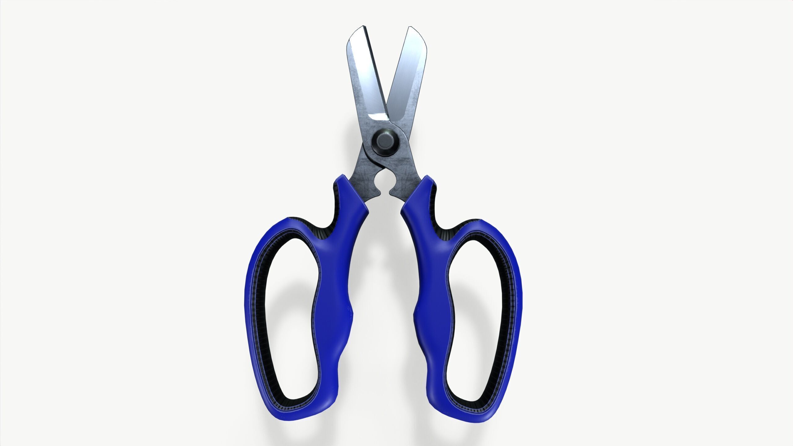 garden shears Low-poly 3D model_2