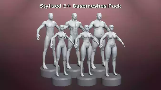 Stylized Basemesh Pack