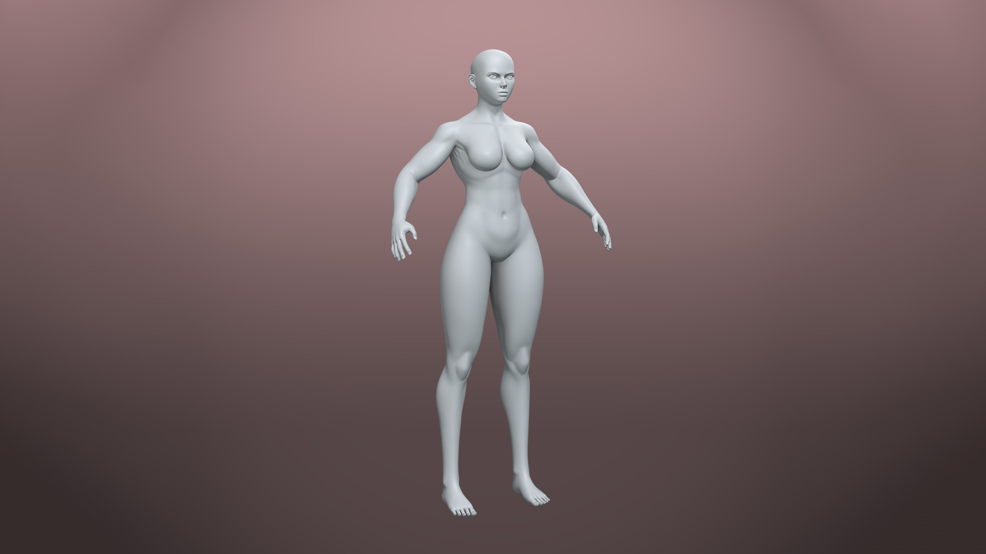 Stylized Basemesh Pack Low-poly 3D model_4