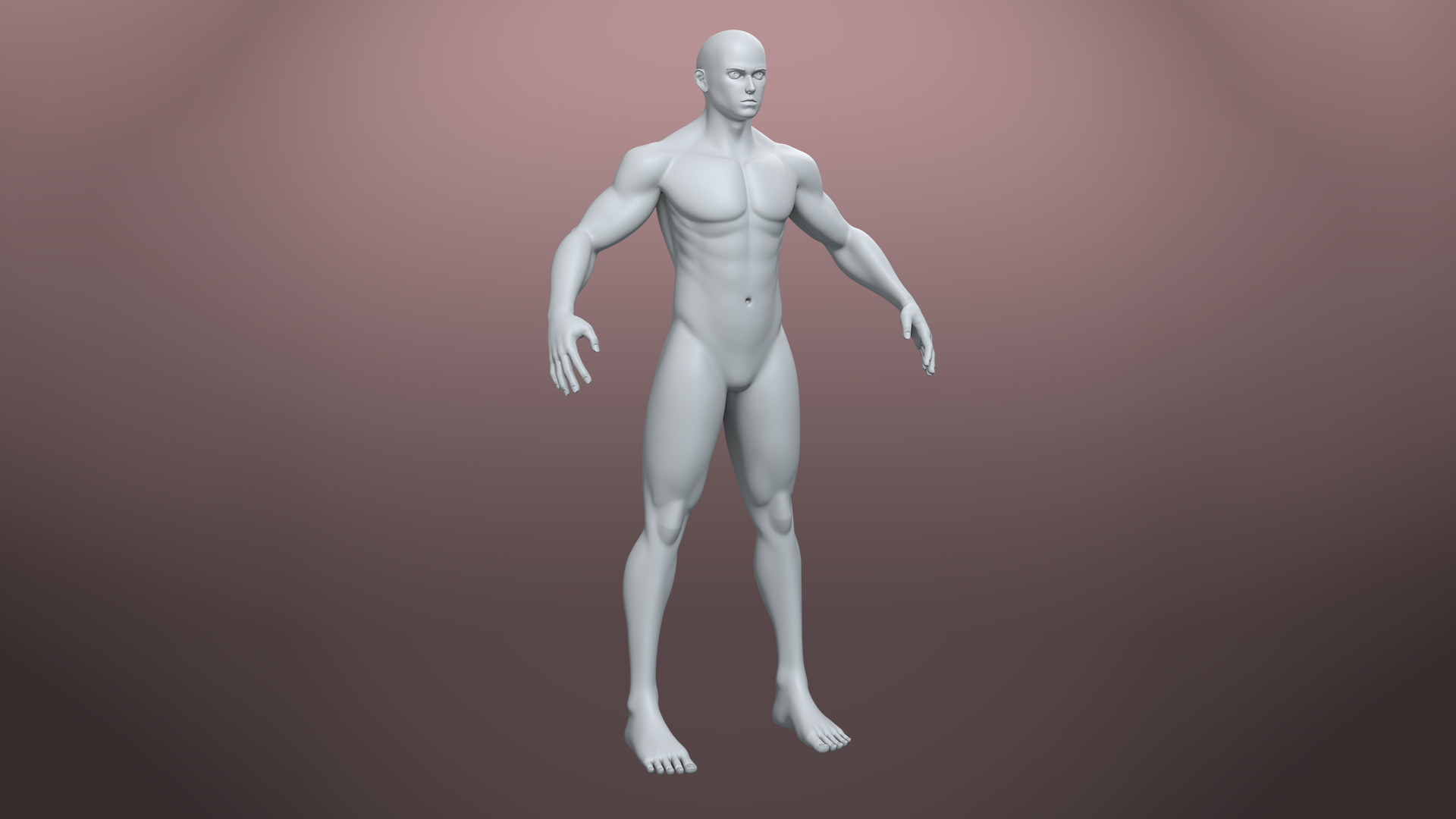 Stylized Basemesh Pack Low-poly 3D model_6
