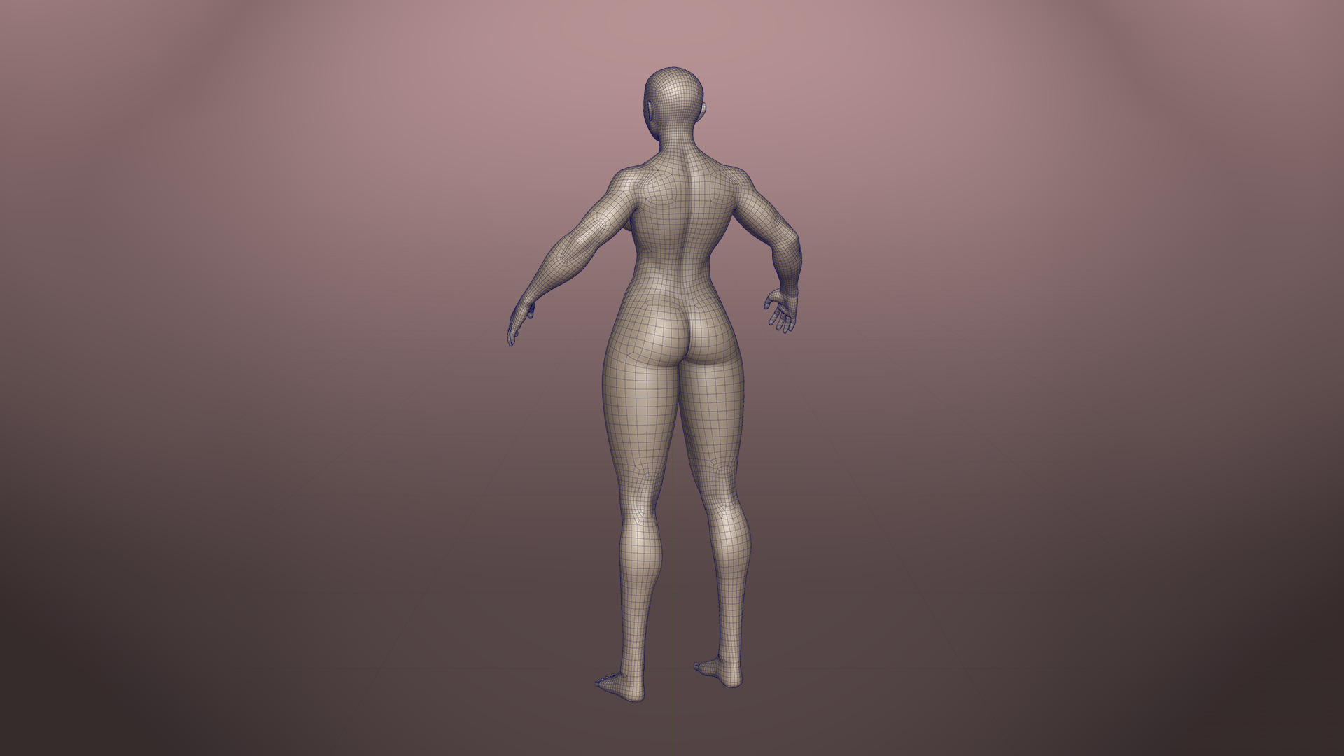 Stylized Basemesh Pack Low-poly 3D model_9