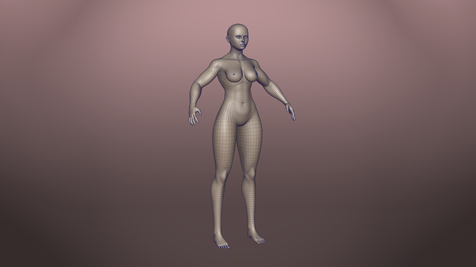 Stylized Basemesh Pack Low-poly 3D model_8