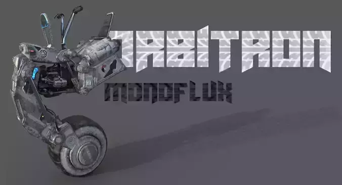 ORBITRON mono-Flux Low-poly 3D model