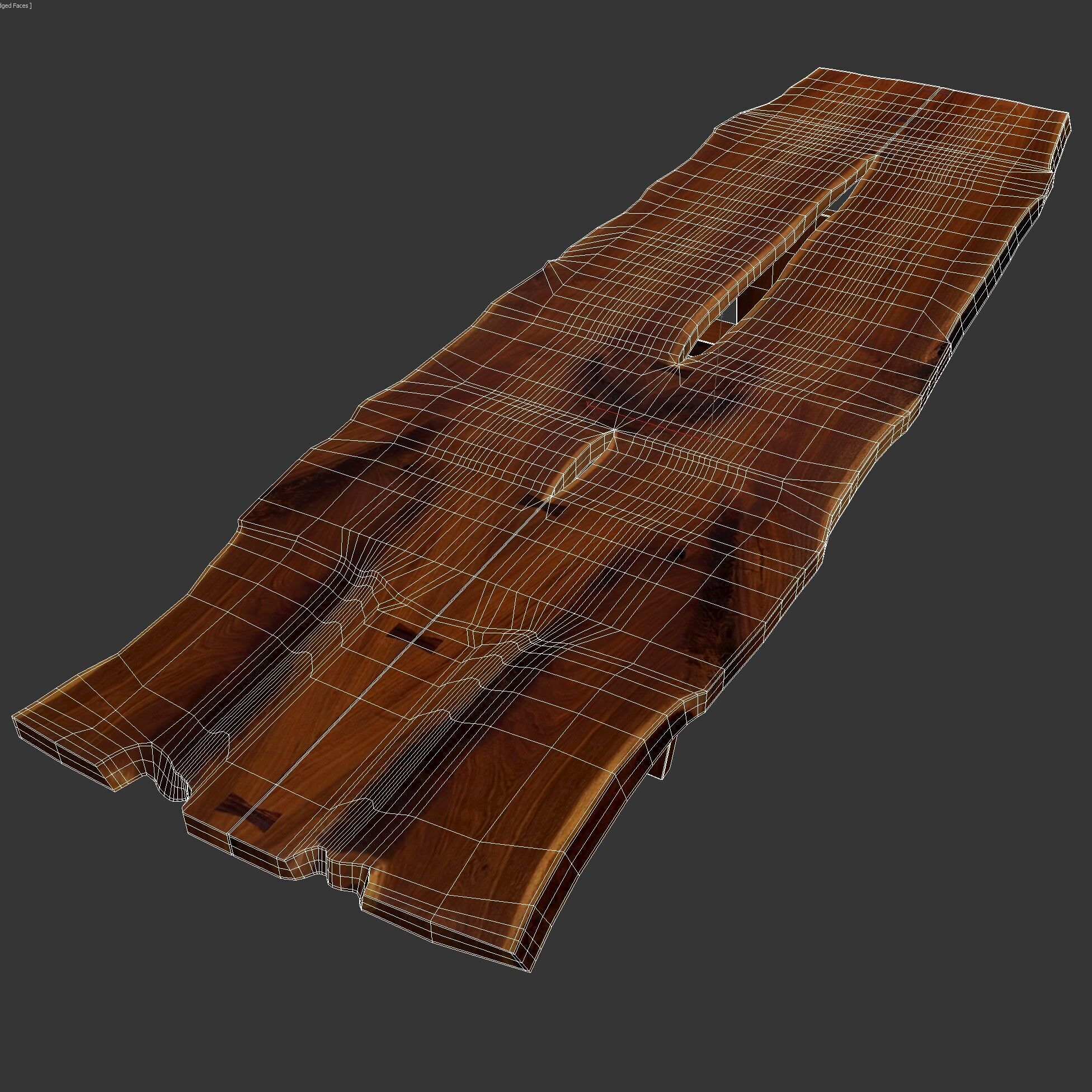George Nakashima Minguren II Dining Table 3D model_6