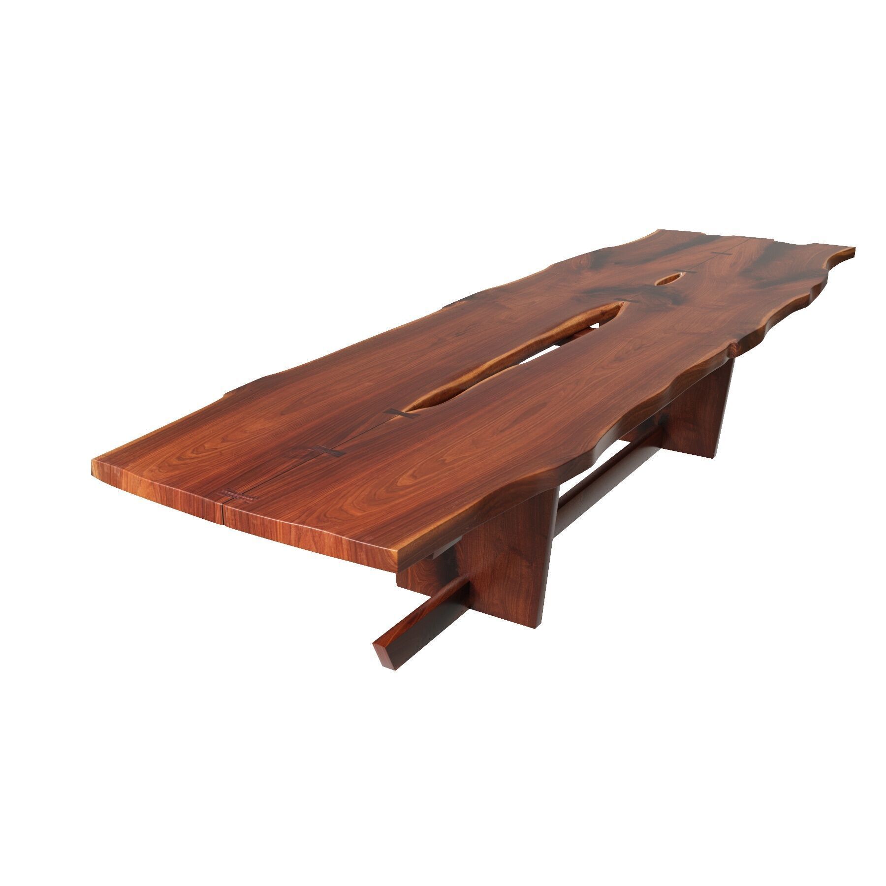 George Nakashima Minguren II Dining Table 3D model_2