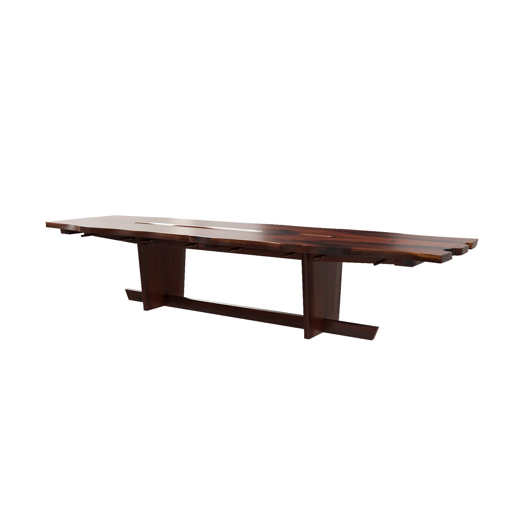 George Nakashima Minguren II Dining Table 3D model_4
