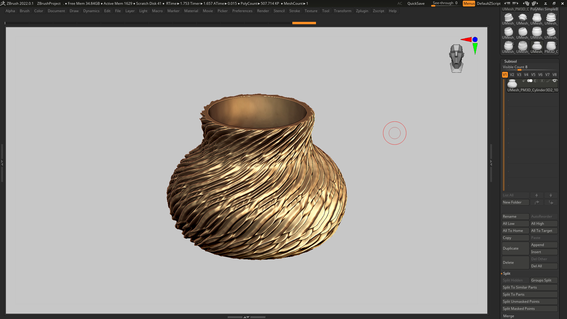 vase 3d print 347  3D print model_4