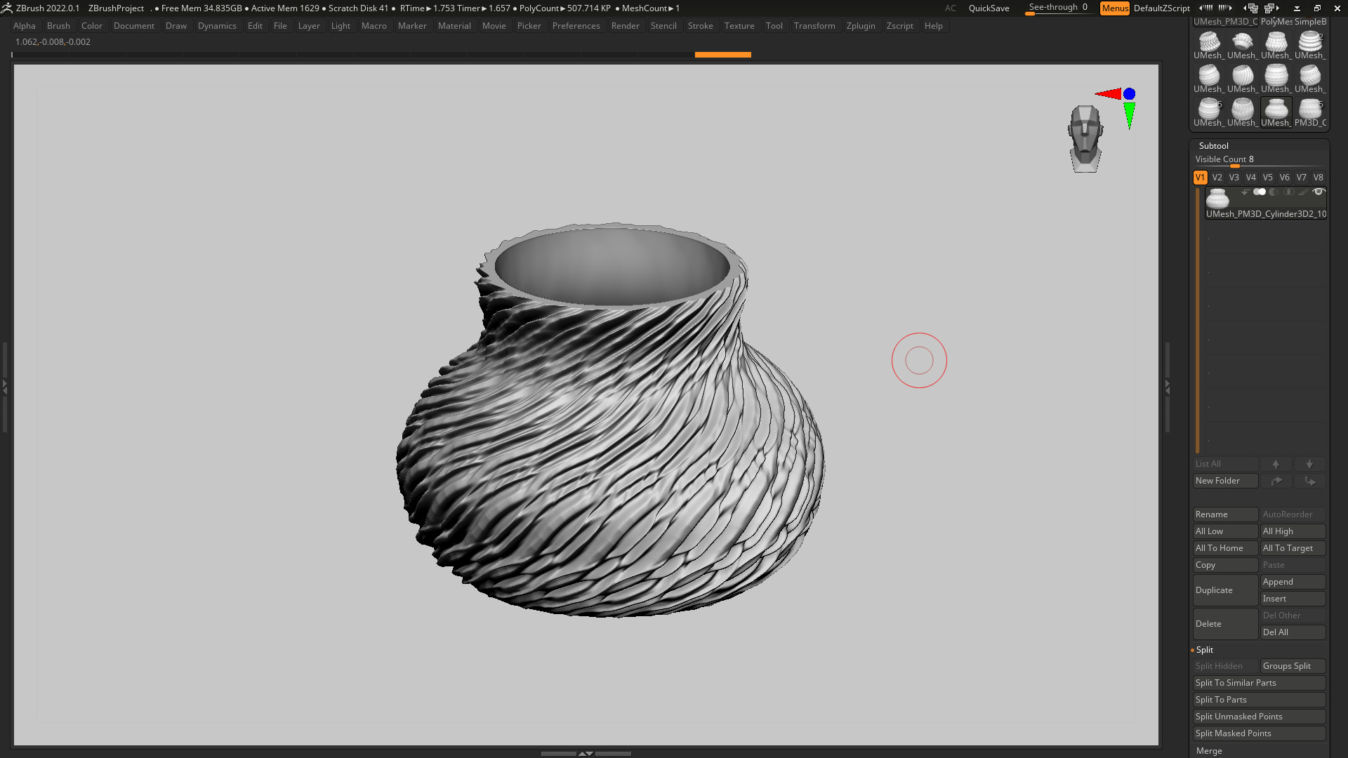 vase 3d print 347  3D print model_5