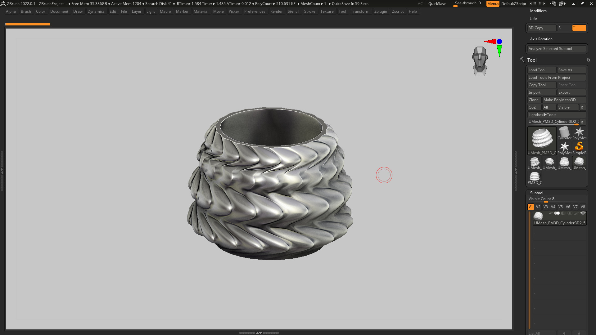 vase 3d print 344 3D print model_7