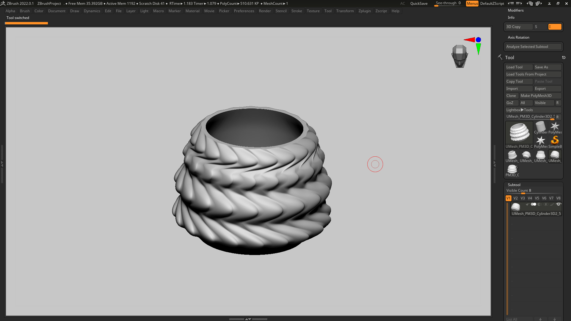 vase 3d print 344 3D print model_4