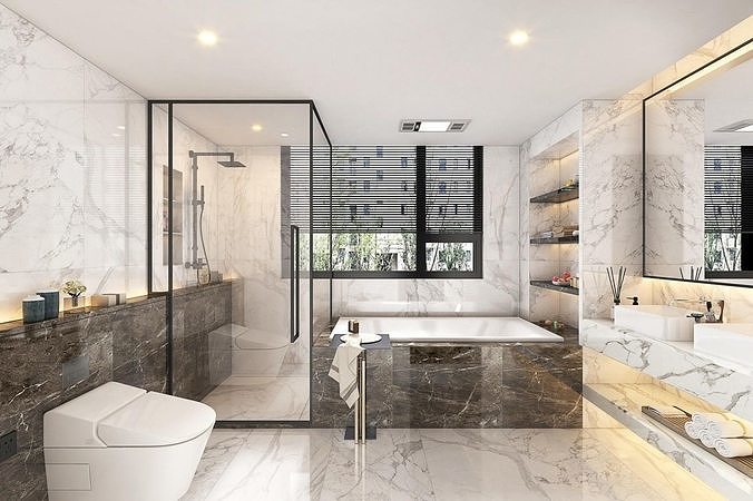 Modern bathroom 3D model
