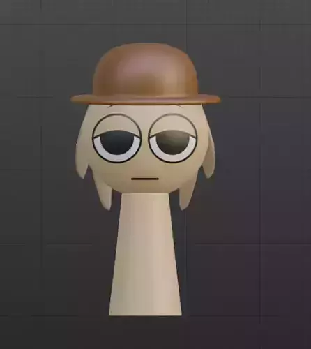 Sprunki 3D Incredibox Tunner Tan Low-poly 