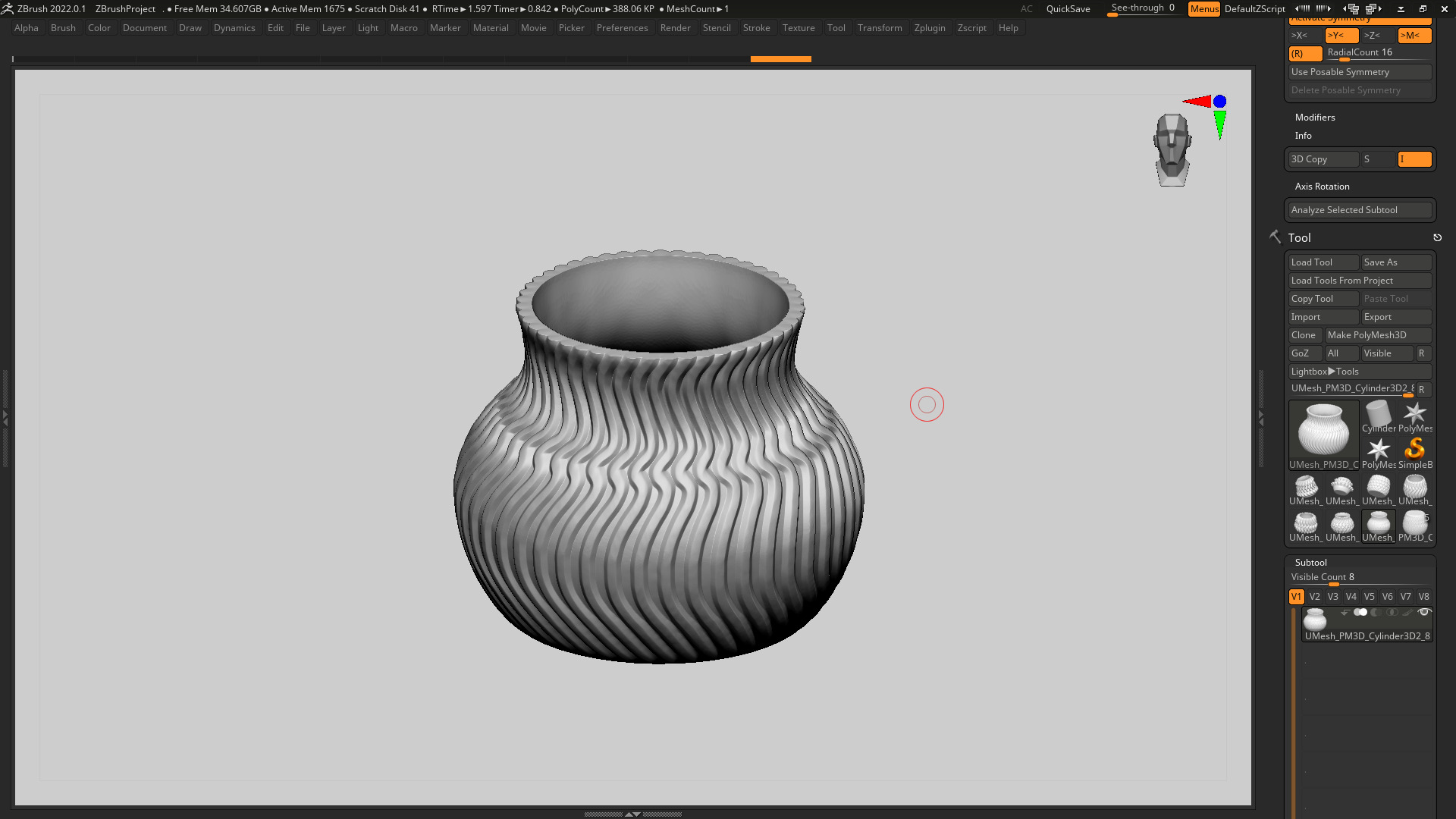 vase 3d print 335  3D print model_3