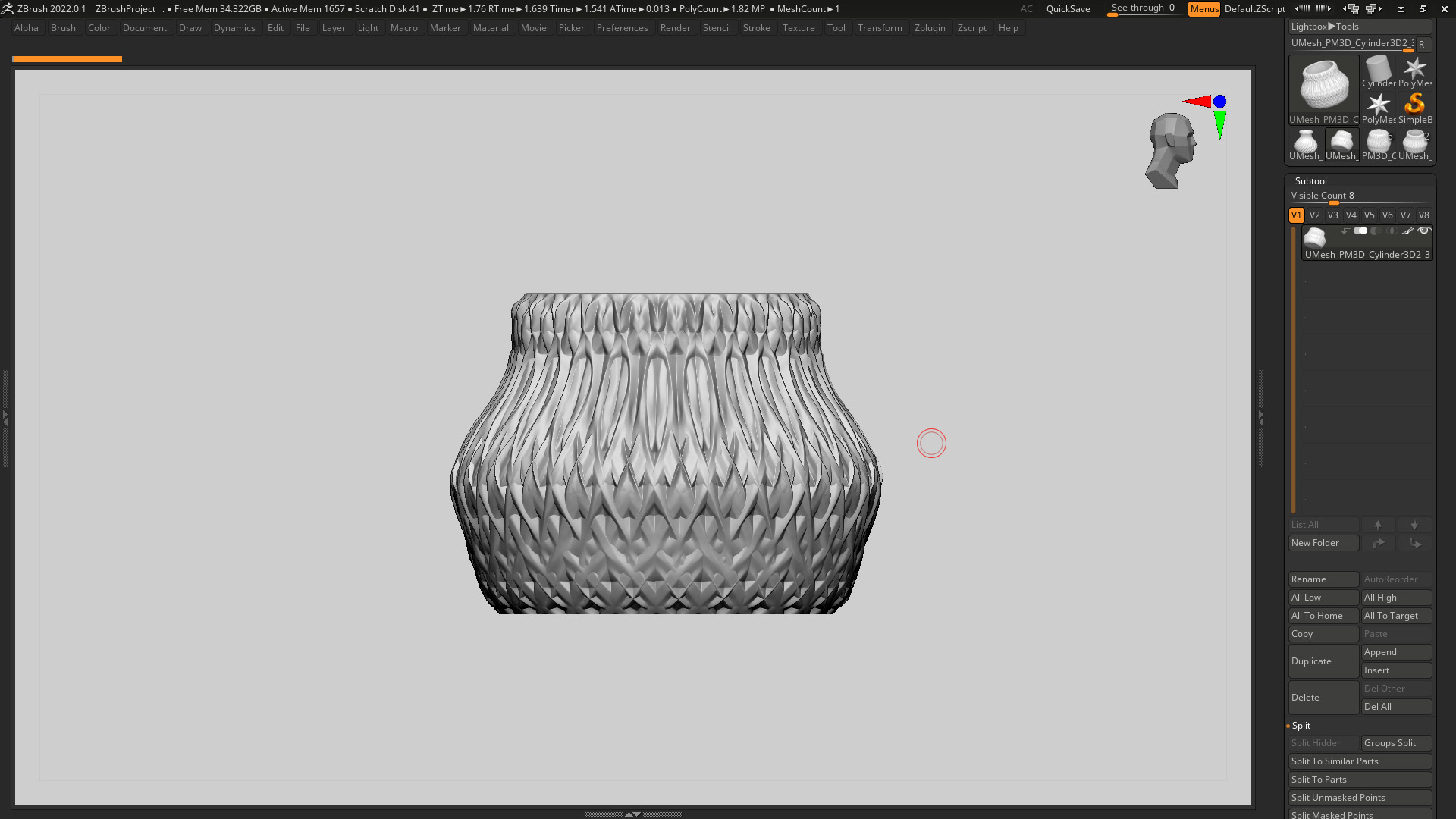 vase 3d print 326 3D print model_6