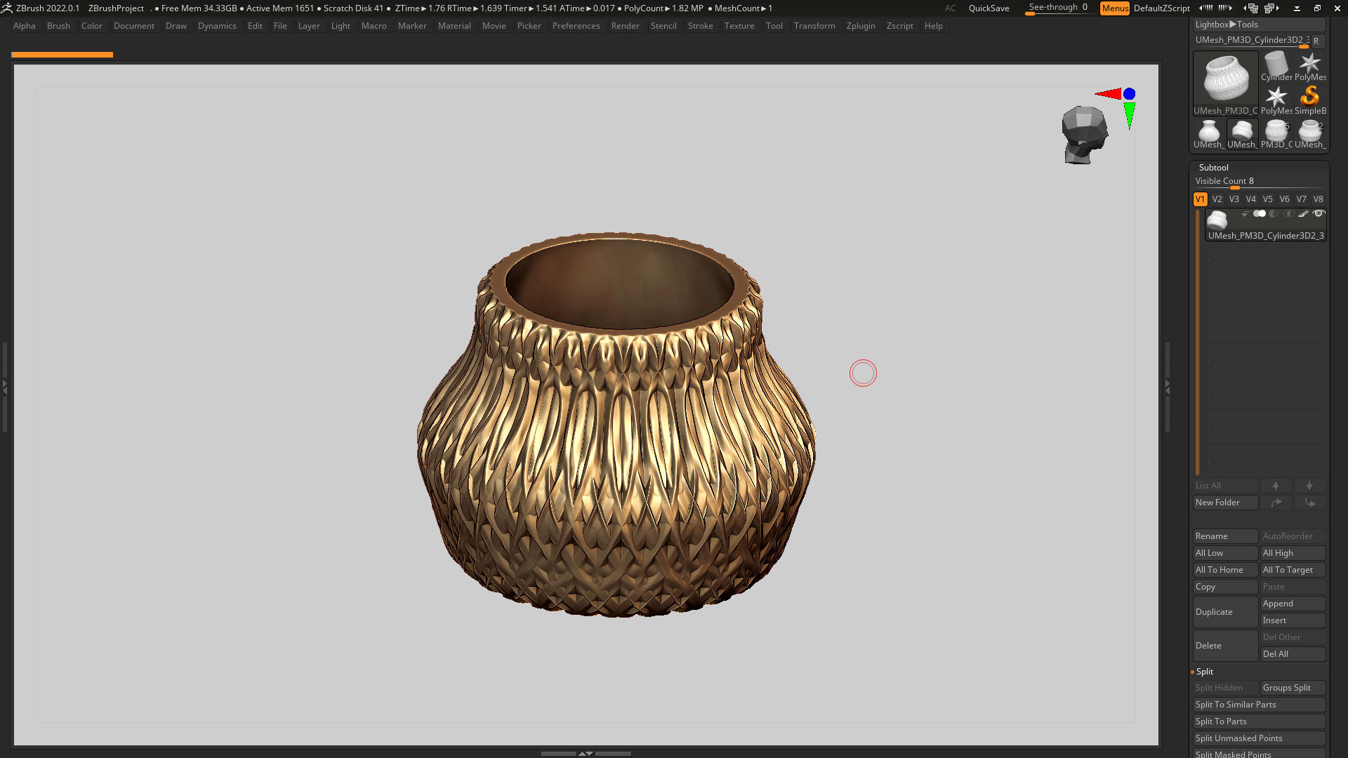 vase 3d print 326 3D print model_4