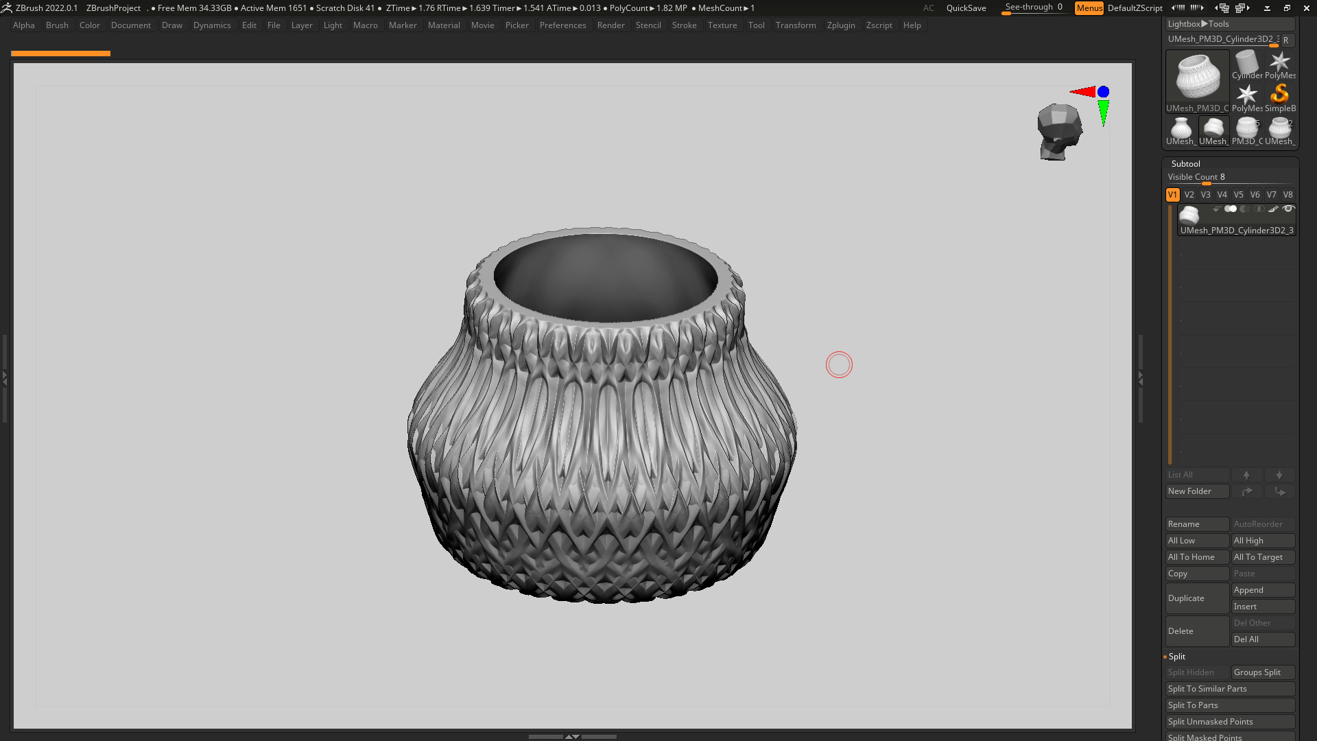 vase 3d print 326 3D print model_5