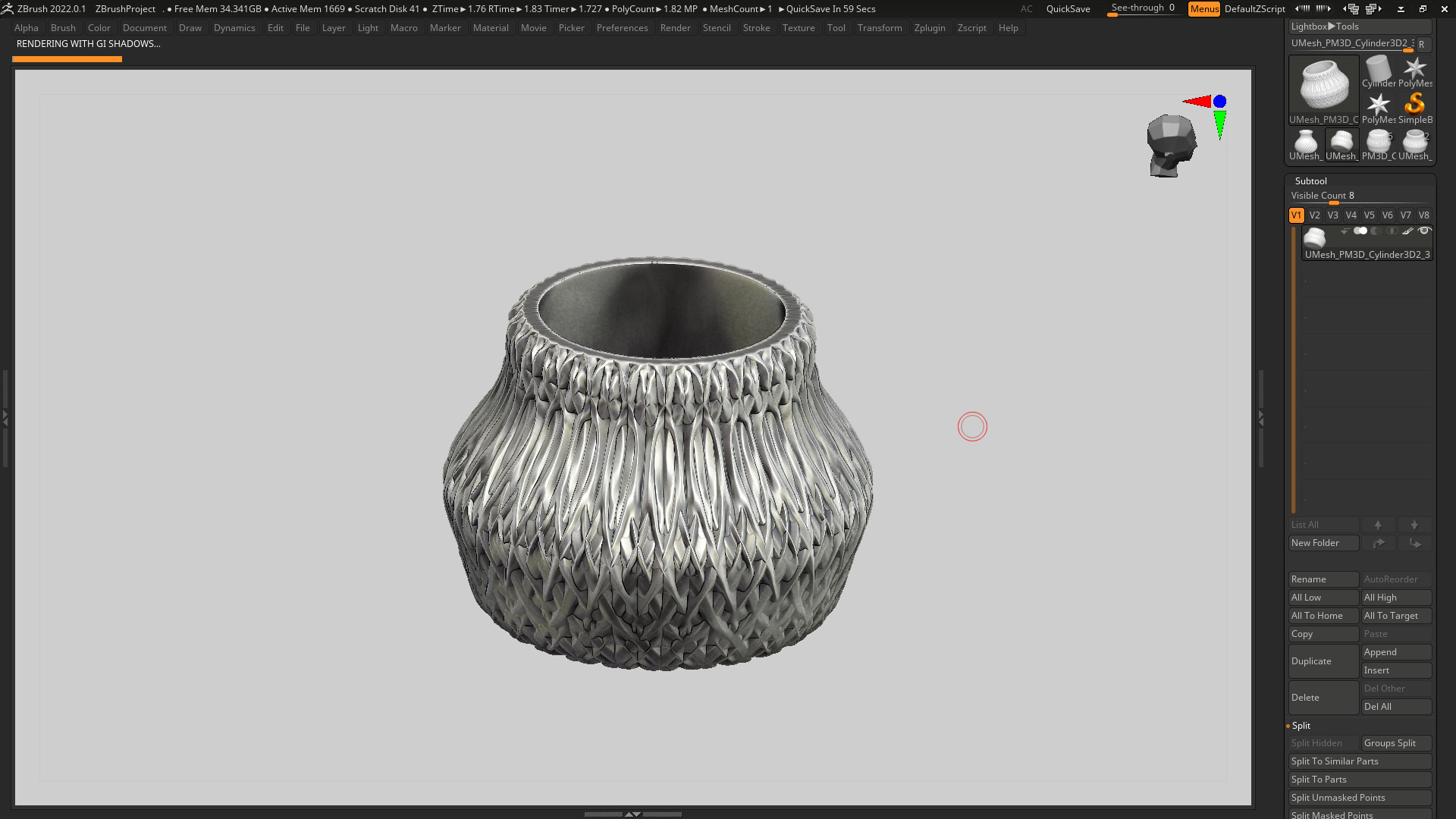 vase 3d print 326 3D print model_3