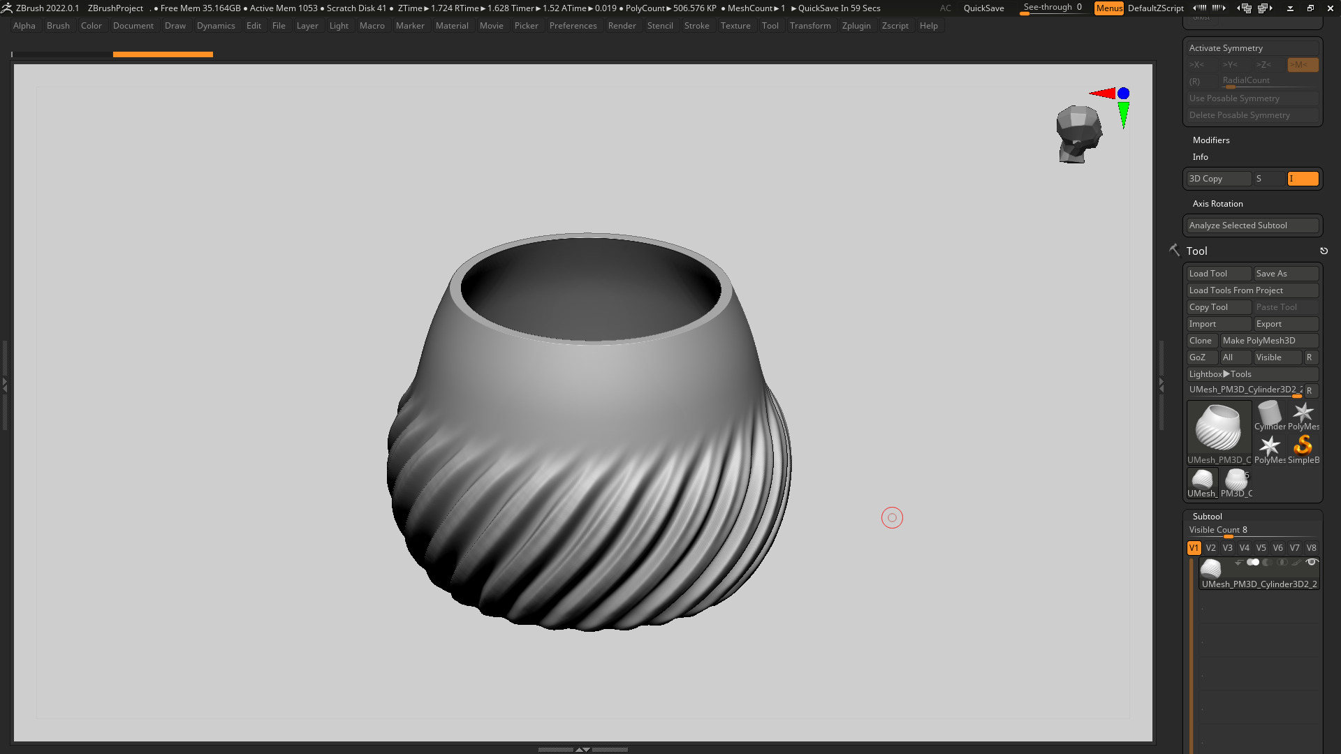 vase 3d print 324 3D print model_5