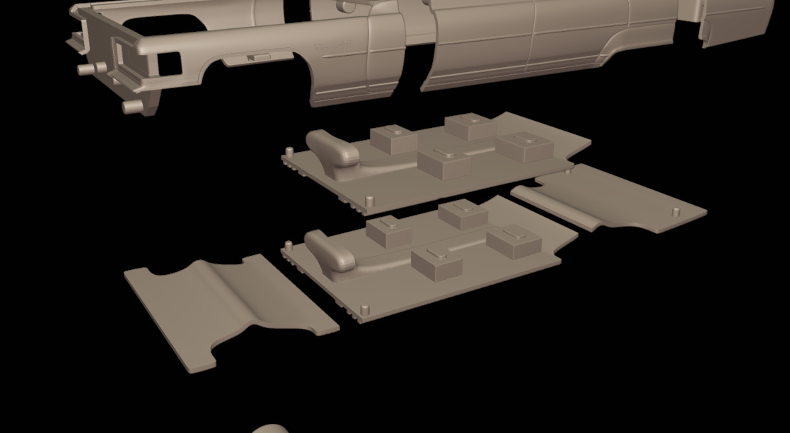 cadillac deville sedan 1975 4 doors 3D print model_17