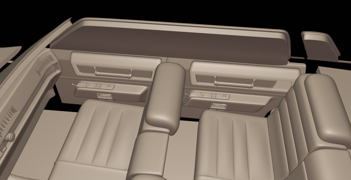cadillac deville sedan 1975 4 doors 3D print model_8