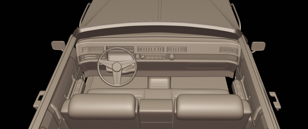 cadillac deville sedan 1975 4 doors 3D print model_6