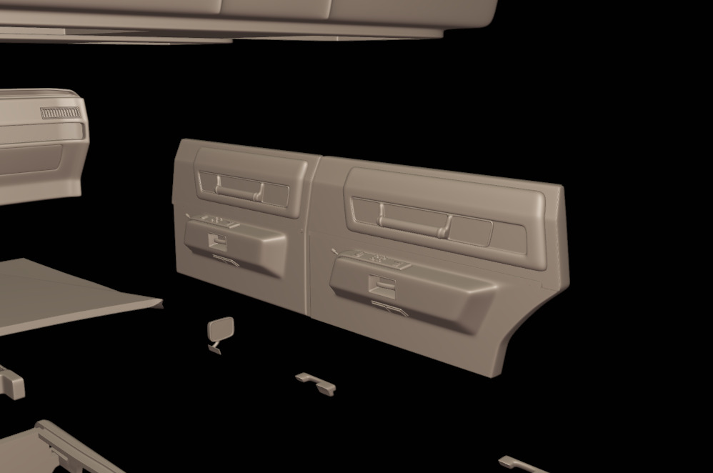 cadillac deville sedan 1975 4 doors 3D print model_14