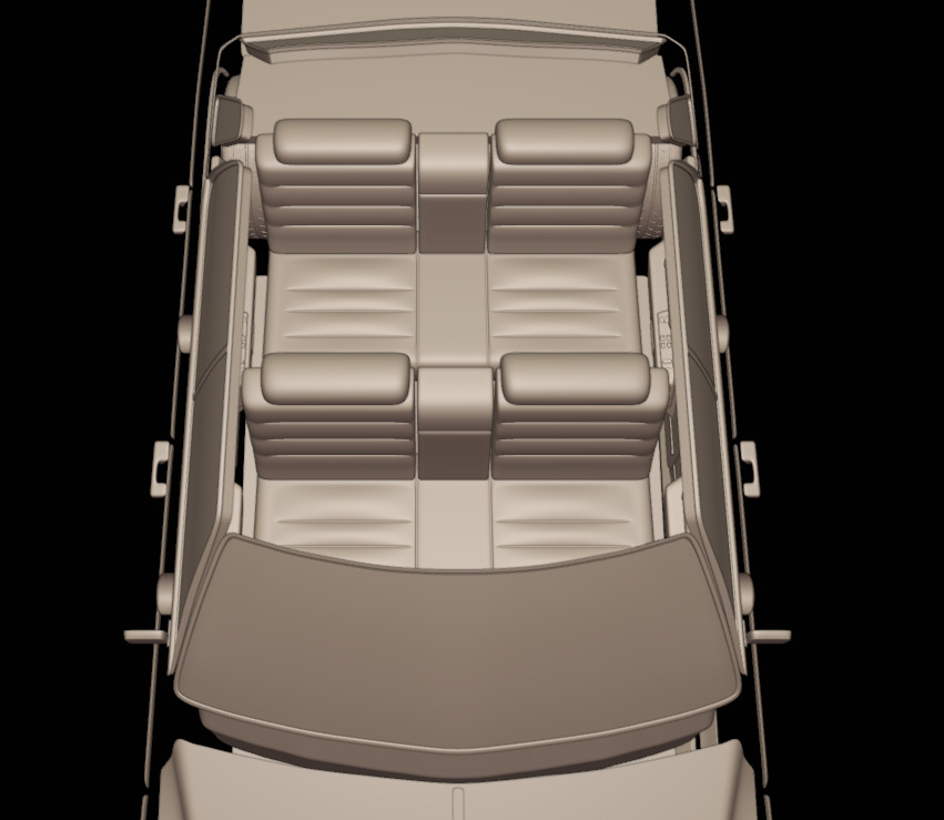 cadillac deville sedan 1975 4 doors 3D print model_7