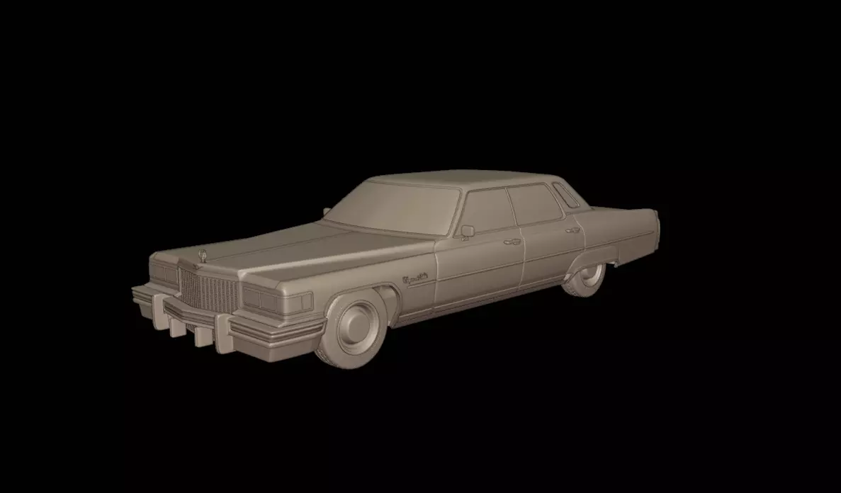 cadillac deville sedan 1975 4 doors 3D print model_0