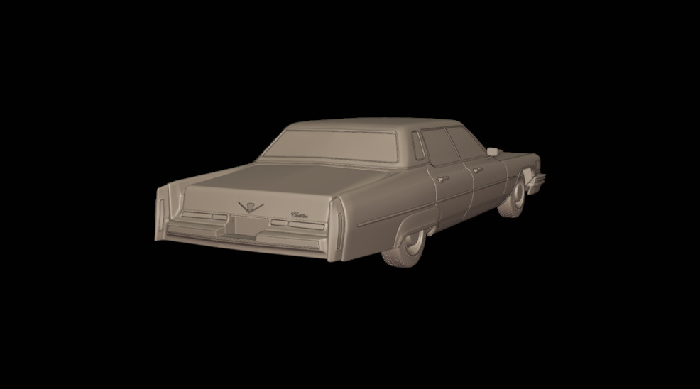 cadillac deville sedan 1975 4 doors 3D print model_2