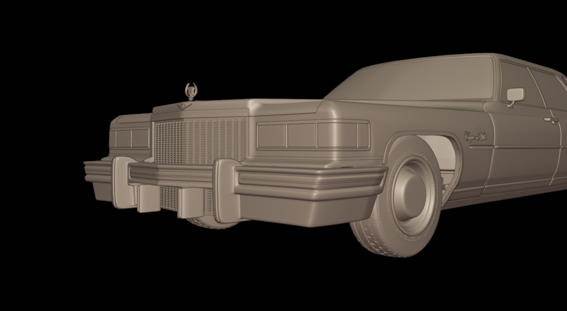 cadillac deville sedan 1975 4 doors 3D print model_4