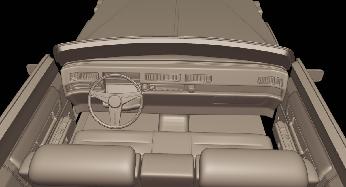 cadillac deville sedan 1975 4 doors 3D print model_9