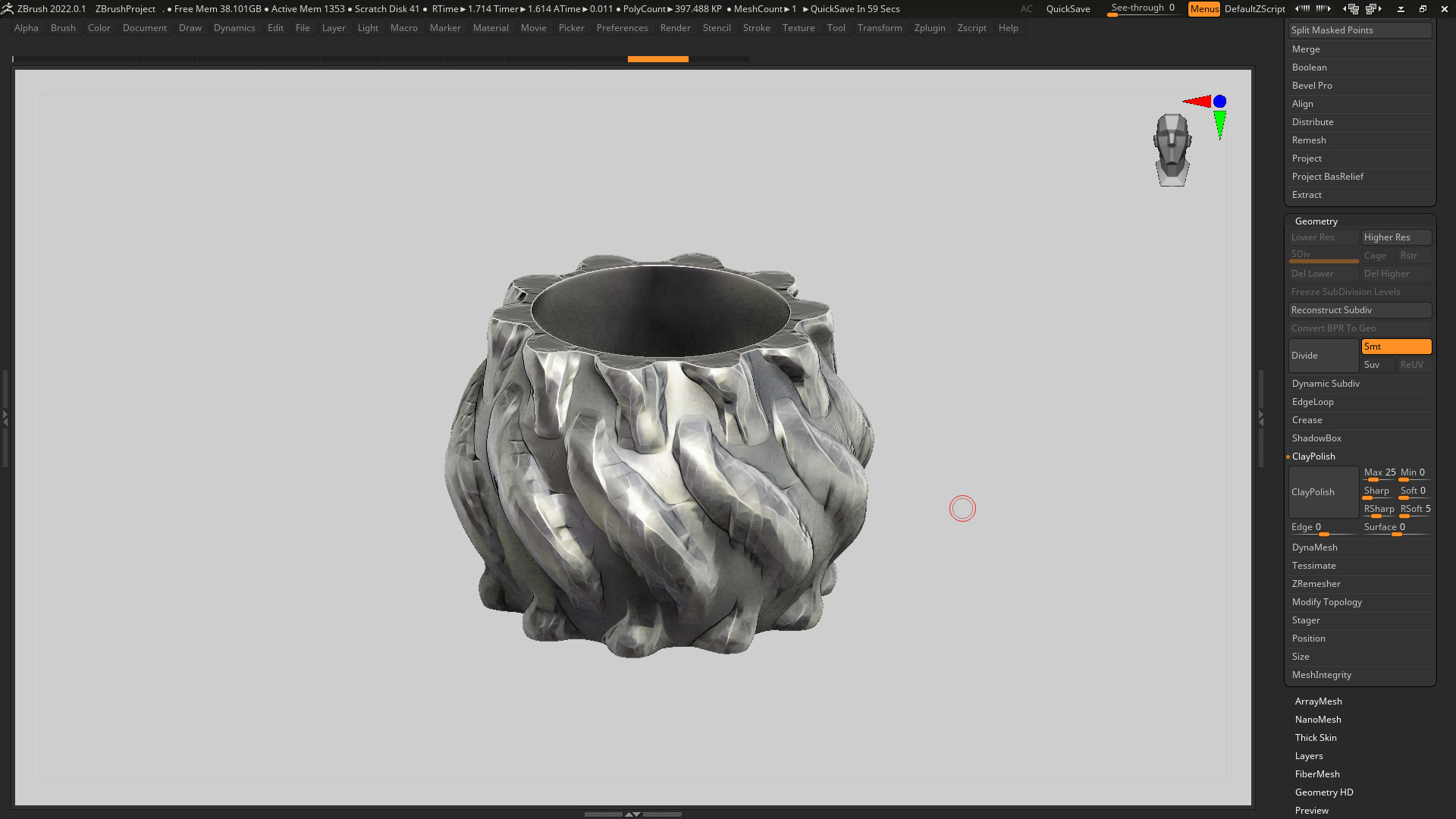 vase 3d print 323 3D print model_6