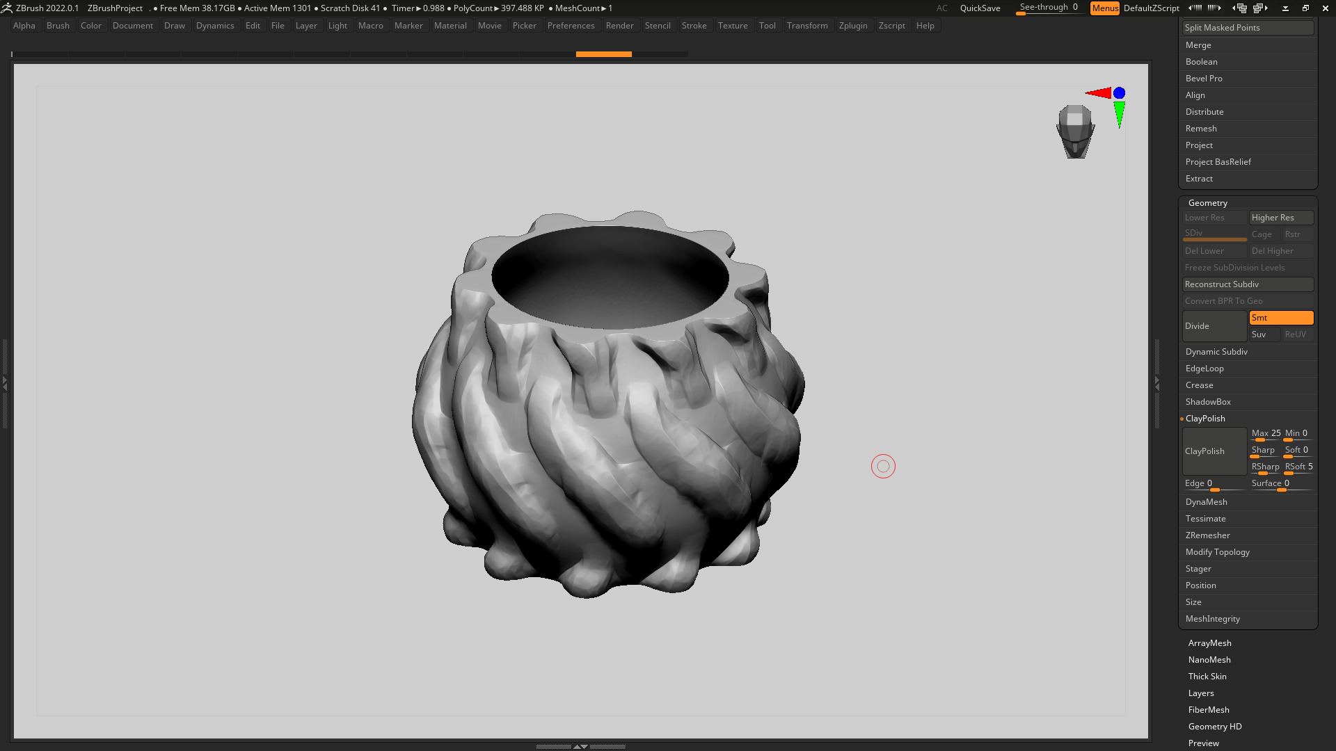 vase 3d print 323 3D print model_3