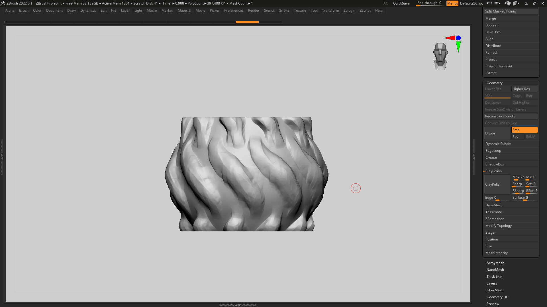 vase 3d print 323 3D print model_4