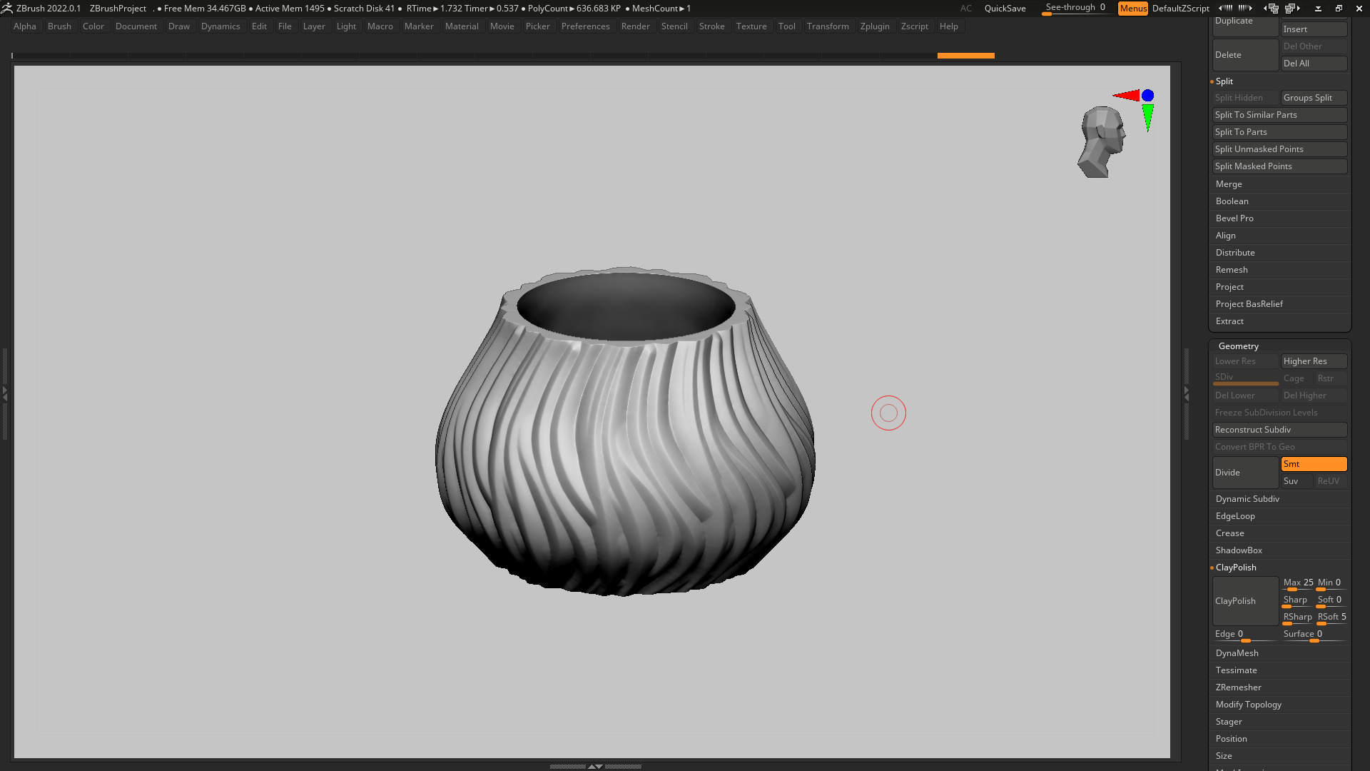 vase 3d print 321  3D print model_3