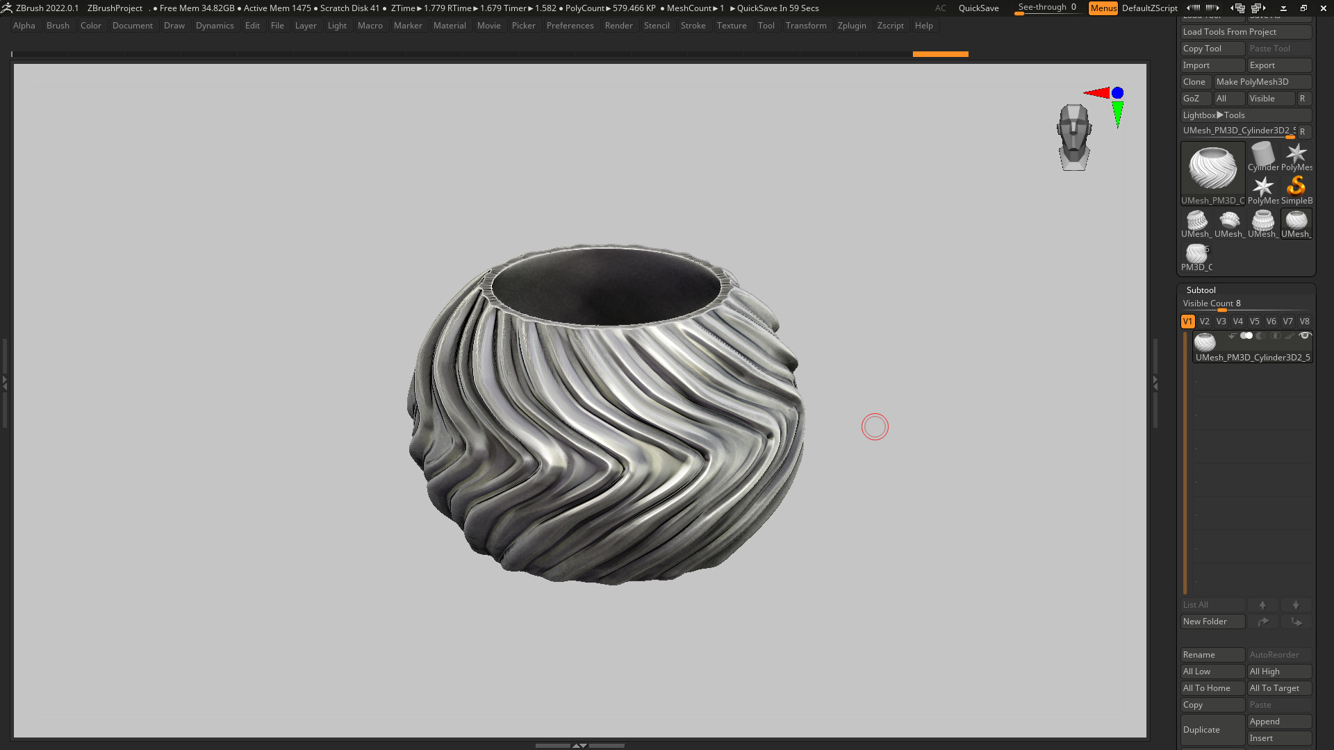 vase 3d print 316 3D print model_3