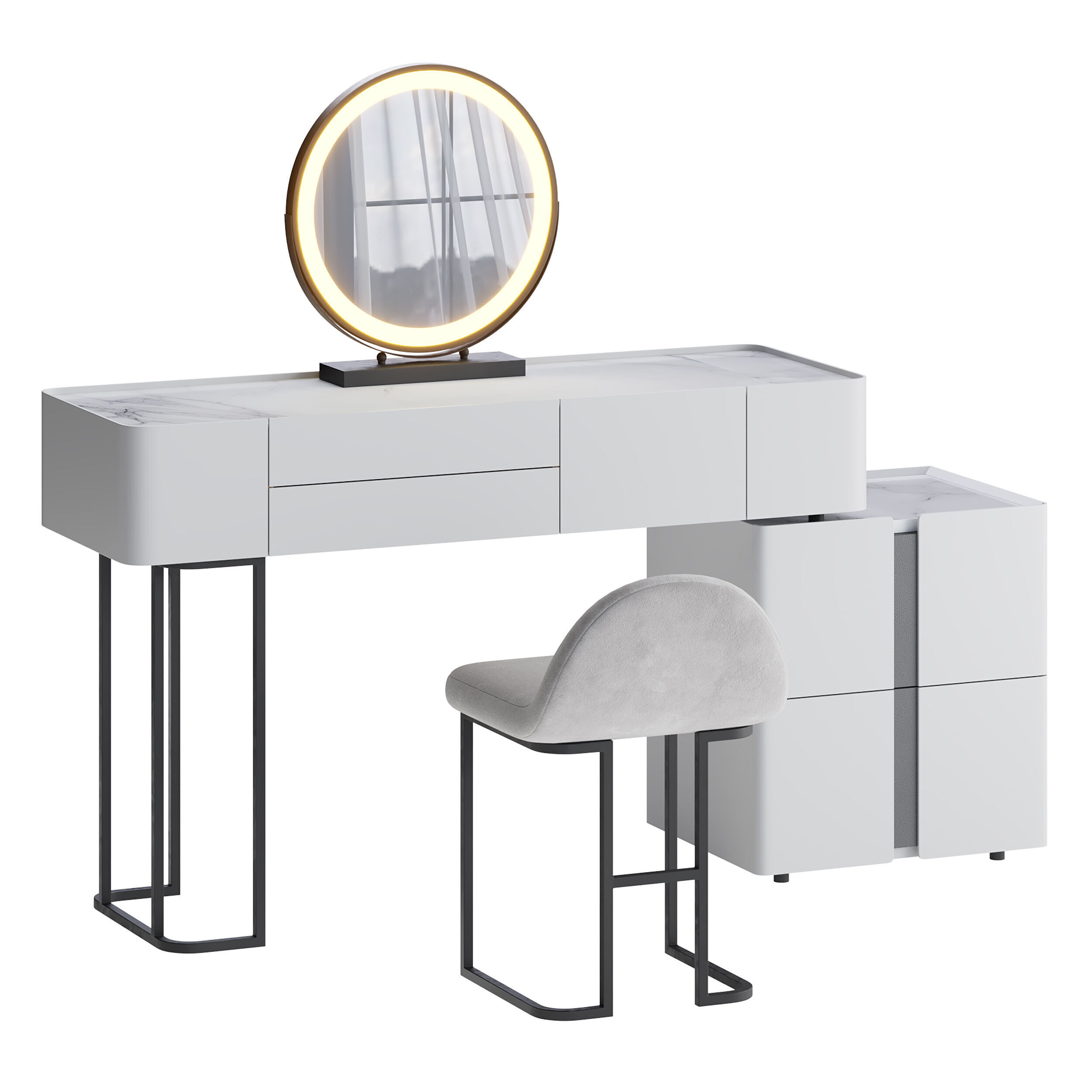 Coiffeuse Zephan 3D model_3