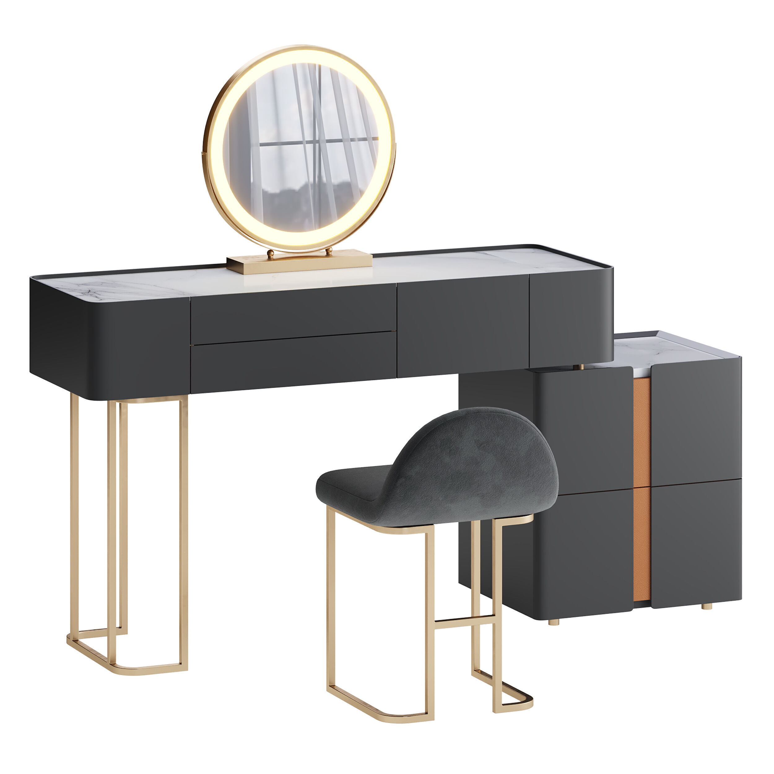 Coiffeuse Zephan 3D model_1