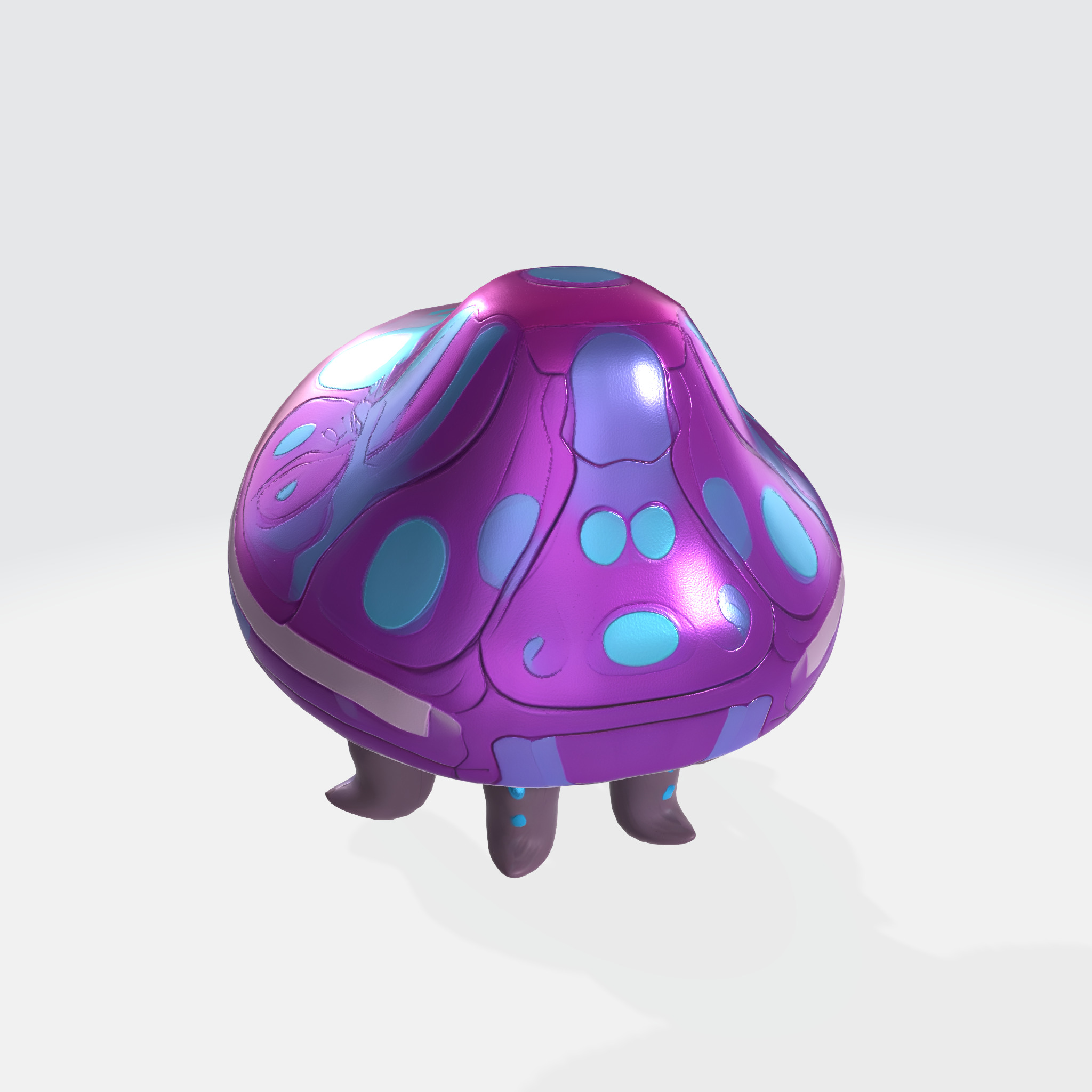Cybernetic Shroom-Cephalopod 3D model_2