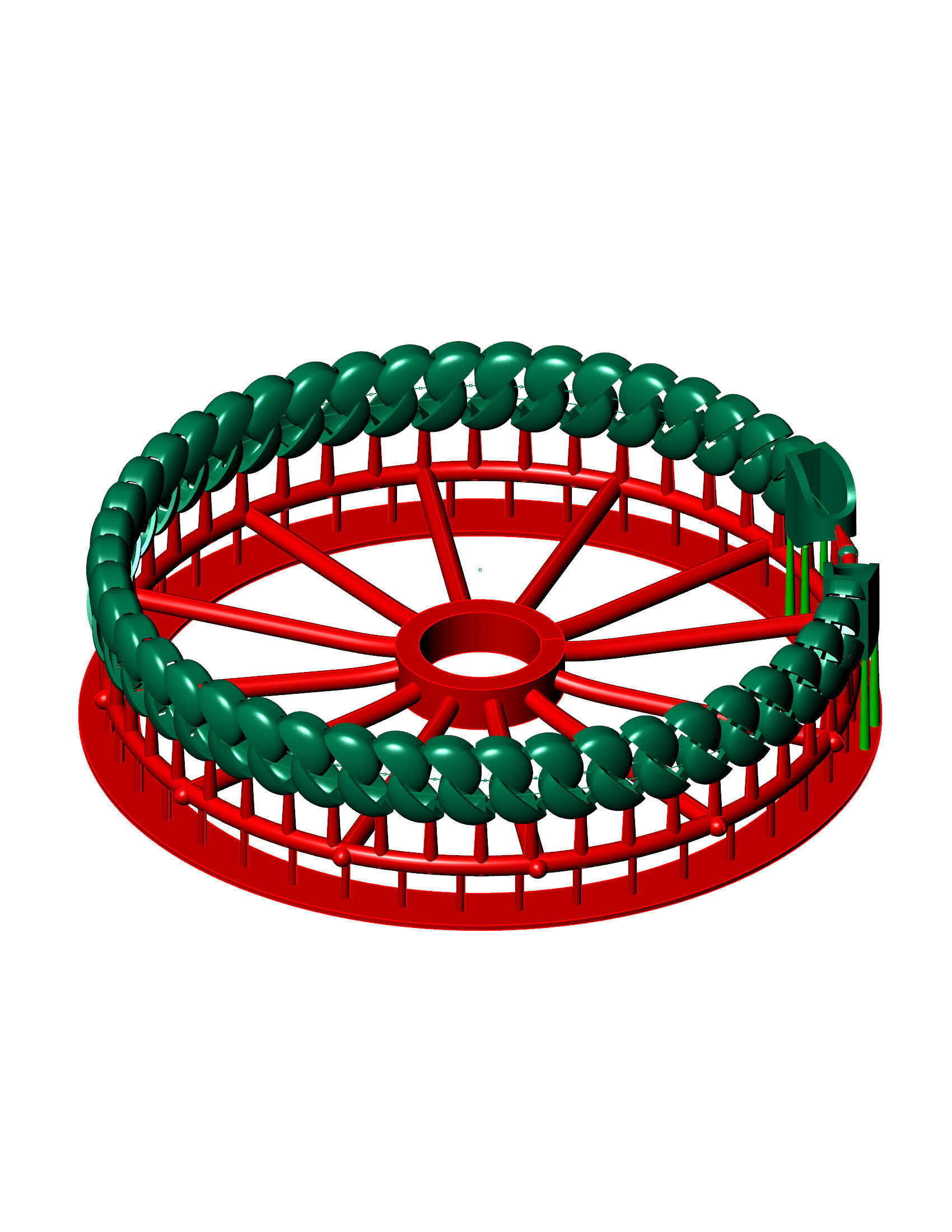 8MM SPIRAL 3D Oval CUBAN BRACELET OR CHAIN OR NECKLACE 3D print model_1