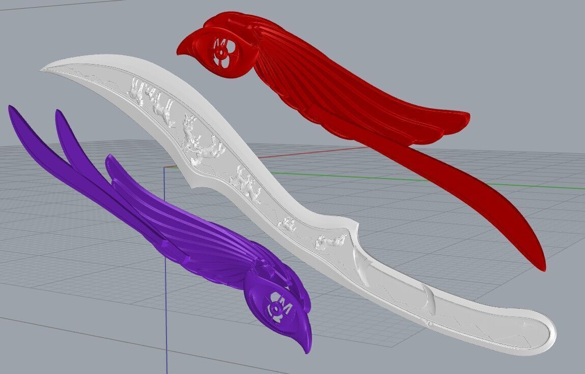 KNIFE EYE AND HORSES 3D print model_11