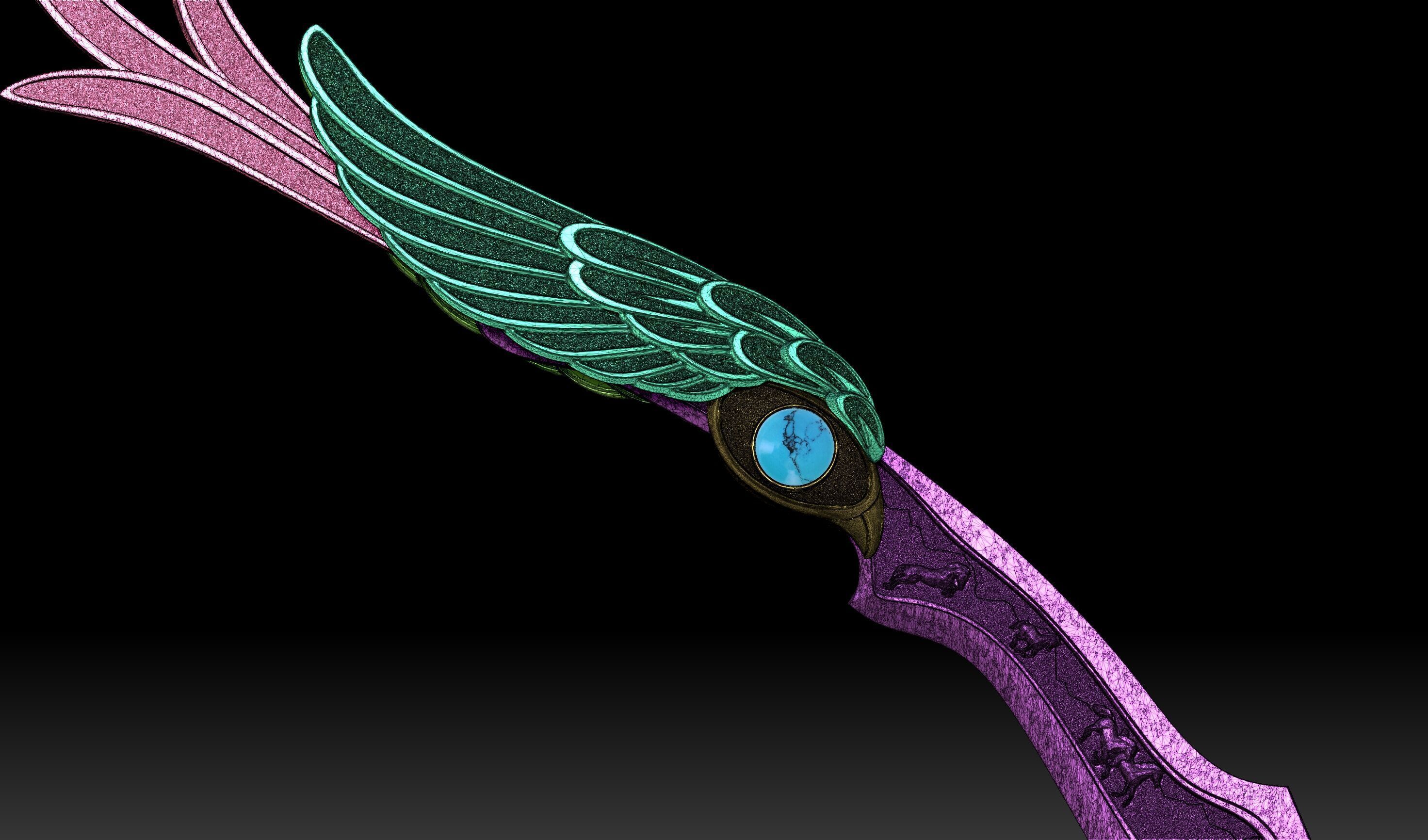 KNIFE EYE AND HORSES 3D print model_10