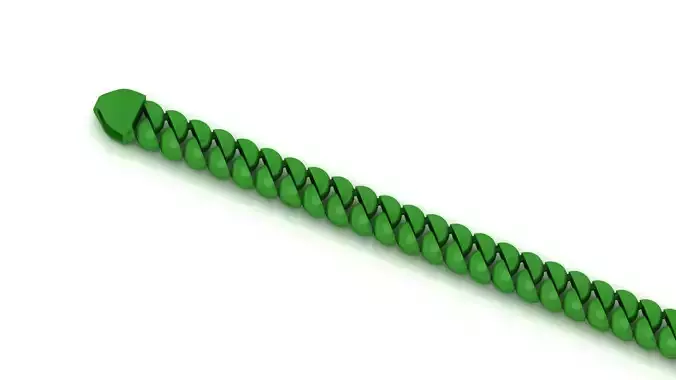  6MM Oval CUBAN BRACELET READY TO PRINT FULL BRACELET 3D print model