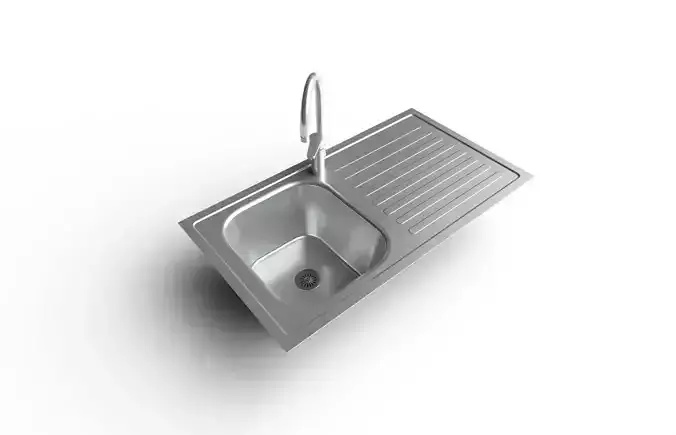 Kitchen Sink M01 Low-poly 3D model