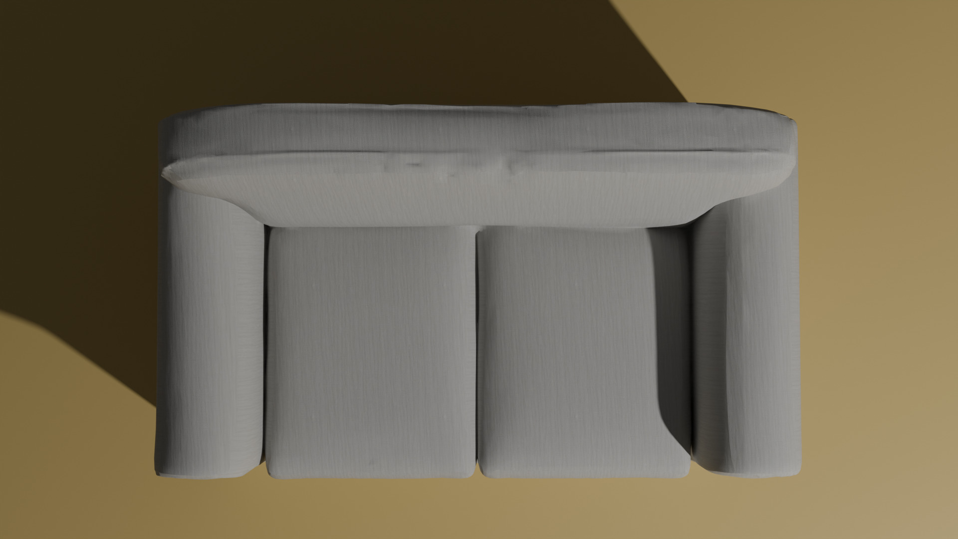white sofa with PBR textures 3D model_3