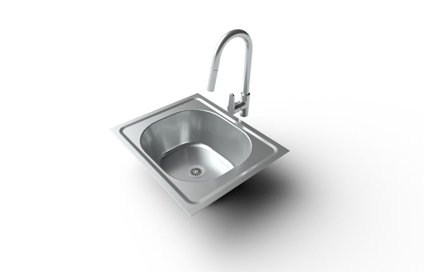 KitchenSink M06 Low-poly 3D model_3