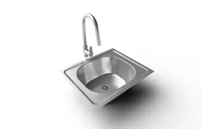 KitchenSink M06 Low-poly 3D model